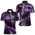 Black And Purple Thunder Lightning Dart Custom 3D Darts Team