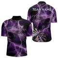Black And Purple Thunder Lightning Dart Custom 3D Darts Team