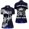 Personalized Blue Glowing Fire Crack Skull Dart Custom Dart Dart Team