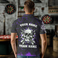Personalized Purple Glowing Fire Crack Skull Dart Custom Dart Dart Team