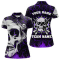 Personalized Purple Glowing Fire Crack Skull Dart Custom Dart Dart Team