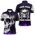 Personalized Purple Glowing Fire Crack Skull Dart Custom Dart Dart Team