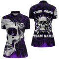 Personalized Purple Glowing Fire Crack Skull Dart Custom Dart Dart Team
