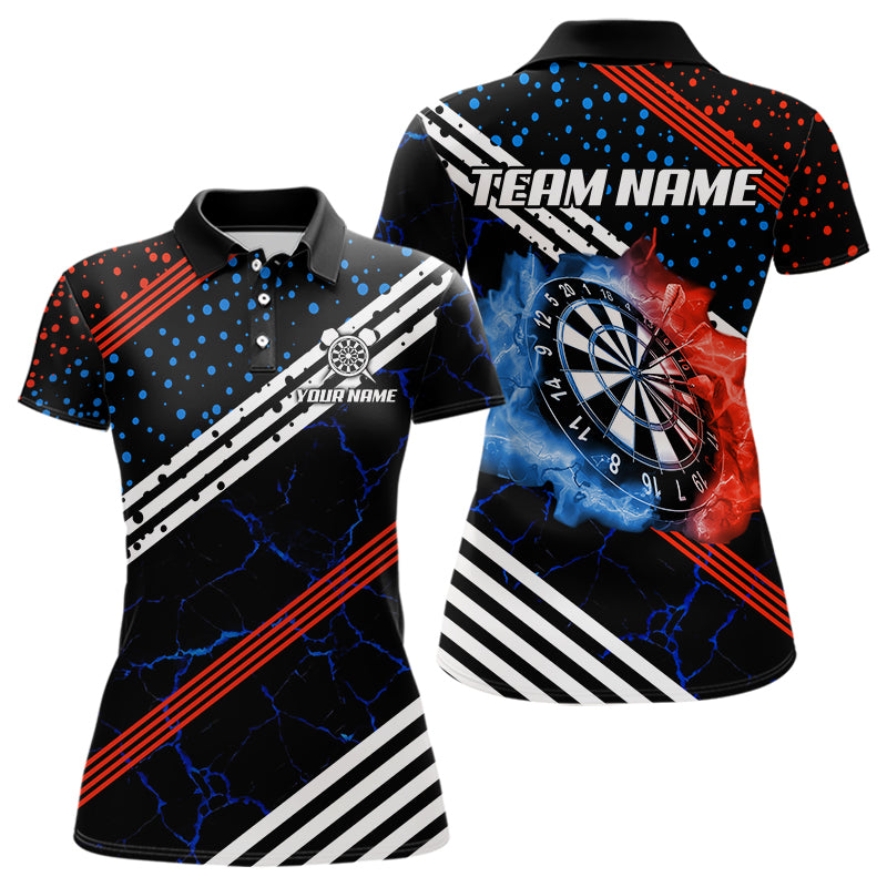 Personalized Blue And Red Darts Line And Dotted Design Dart Lightning Dart