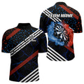 Personalized Blue And Red Darts Line And Dotted Design Dart Lightning Dart