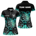 Personalized Turquoise Flaming Darts Custom Fire Dart Team