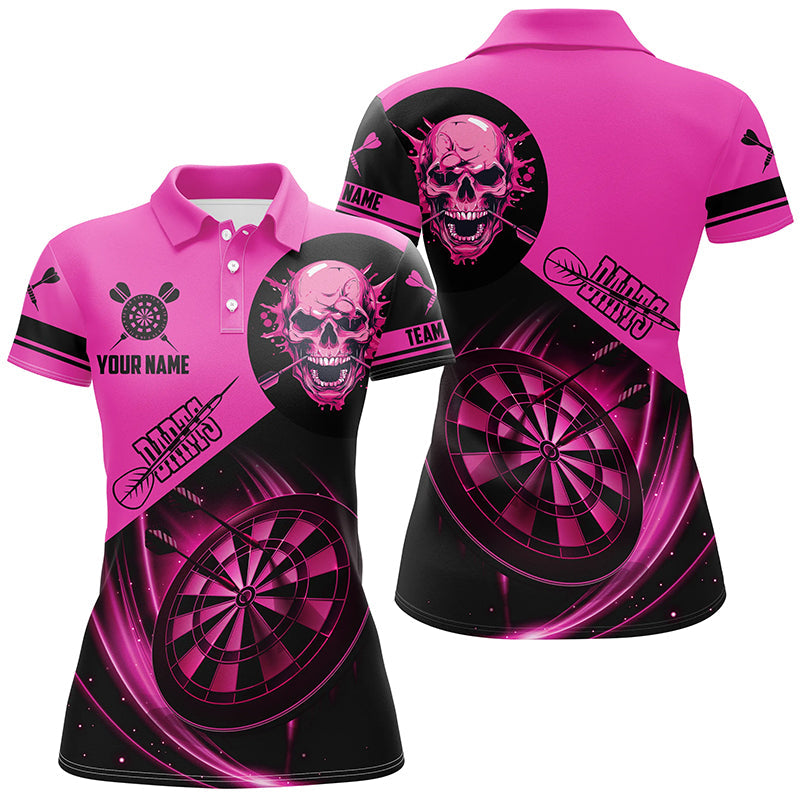 Custom Darts, Personalized Skull Darts Team Dartboard | Pink