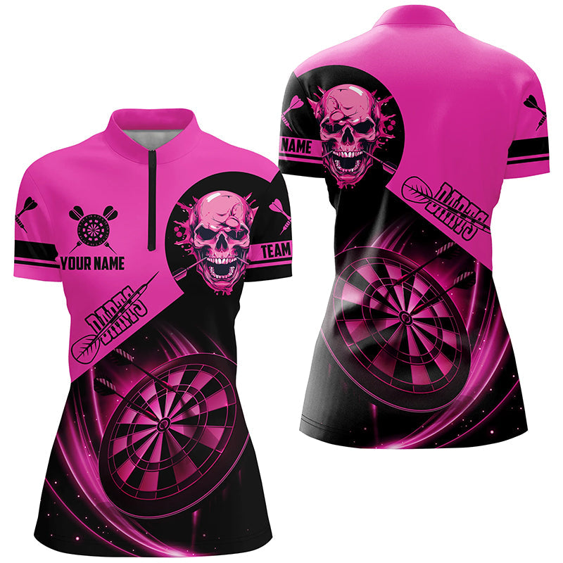 Custom Darts, Personalized Skull Darts Team Dartboard | Pink