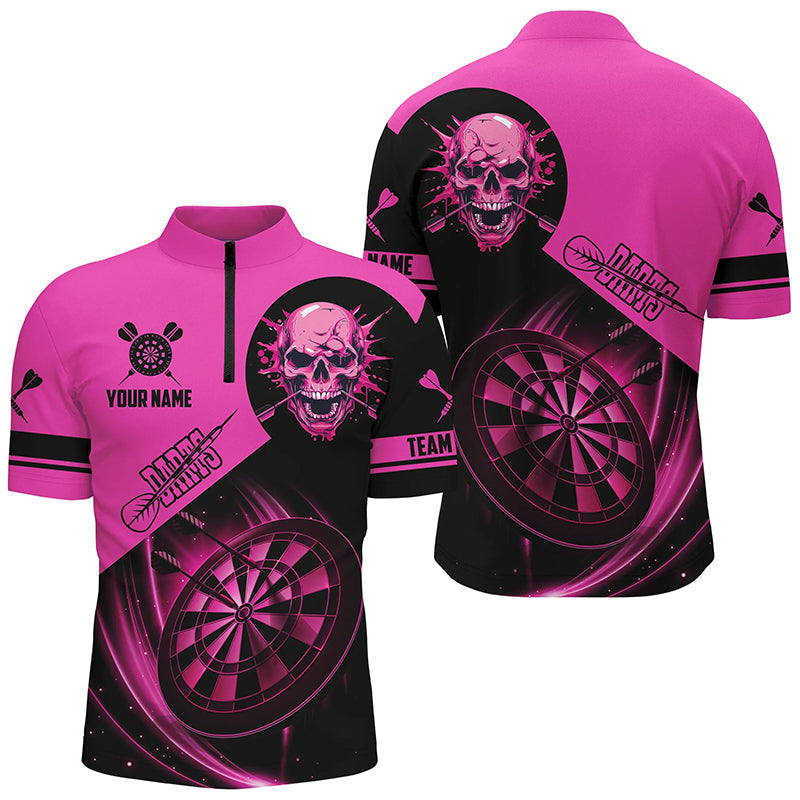 Custom Darts, Personalized Skull Darts Team Dartboard | Pink