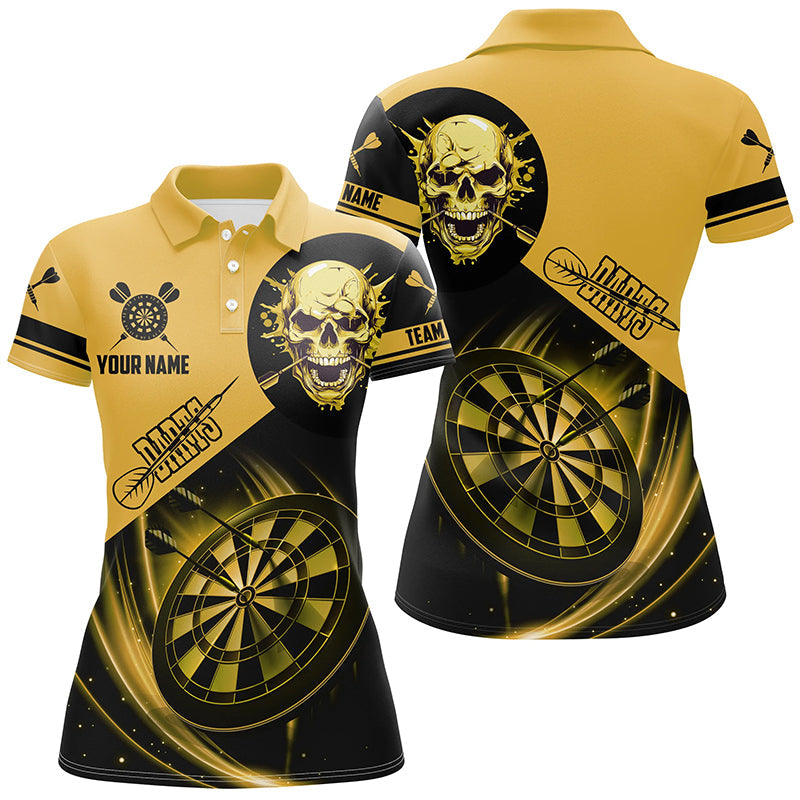 Custom Darts, Personalized Skull Darts Team Dartboard | Yellow