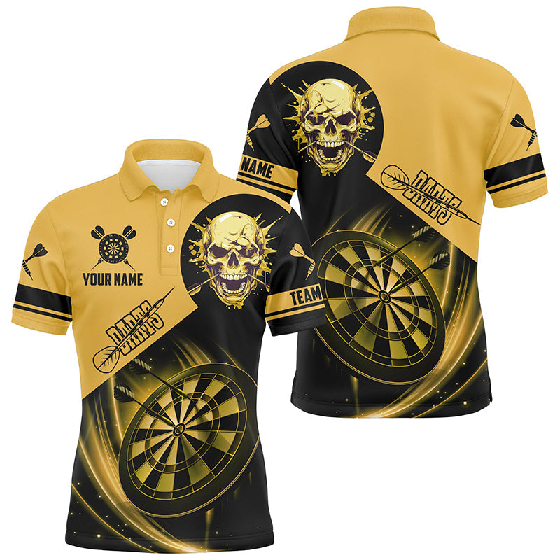Custom Darts, Personalized Skull Darts Team Dartboard | Yellow