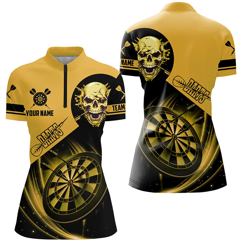 Custom Darts, Personalized Skull Darts Team Dartboard | Yellow