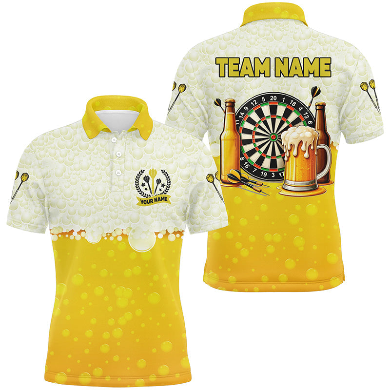 Personalized Yellow Funny Darts And Beer Men Dart, Drinking Darts Team, Dart Gifts