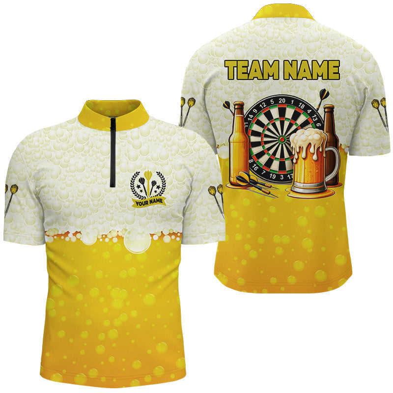 Personalized Yellow Funny Darts And Beer Men Dart, Drinking Darts Team, Dart Gifts