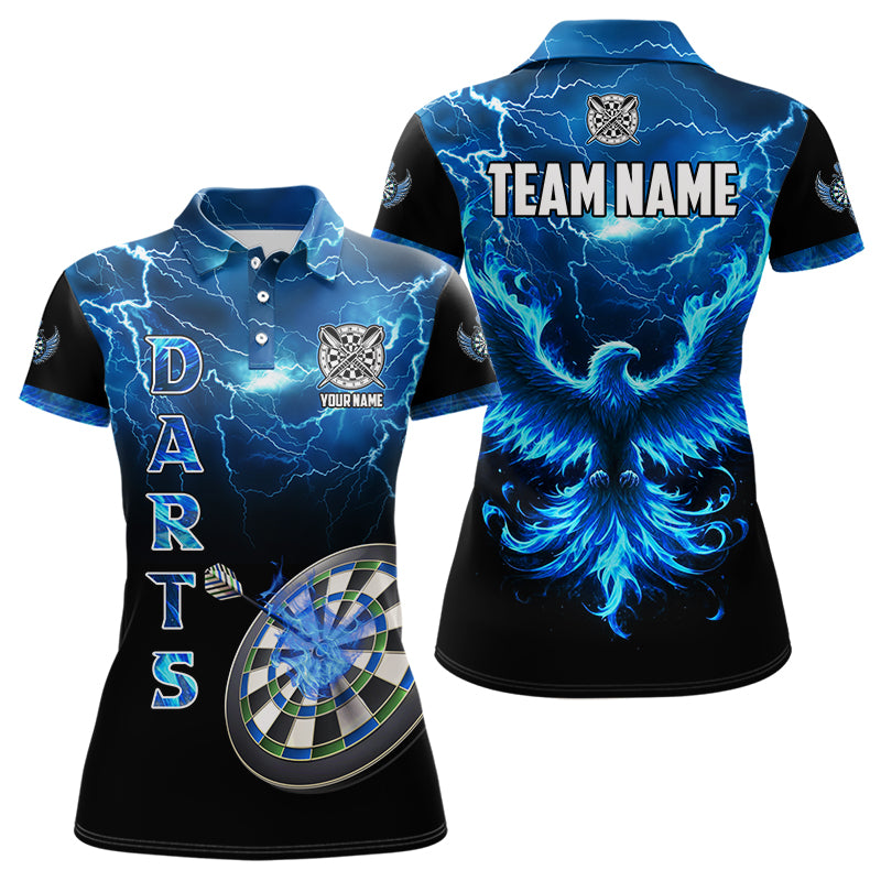 Personalized Lightning Thunder Custom Flaming Phoenix Dart, Dart |Blue