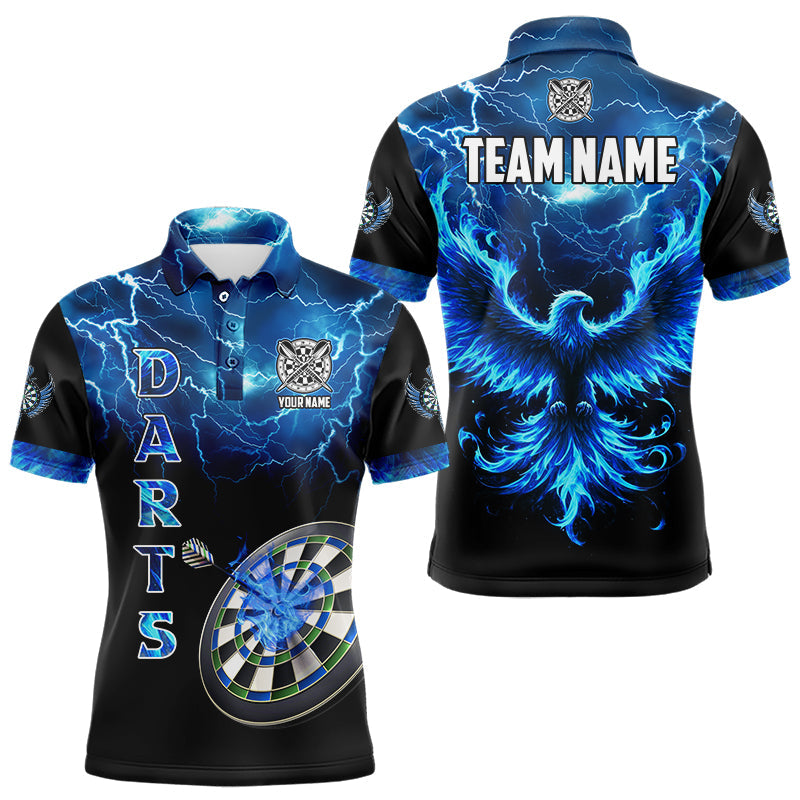 Personalized Lightning Thunder Custom Flaming Phoenix Dart, Dart |Blue