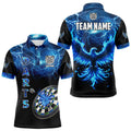 Personalized Lightning Thunder Custom Flaming Phoenix Dart, Dart |Blue