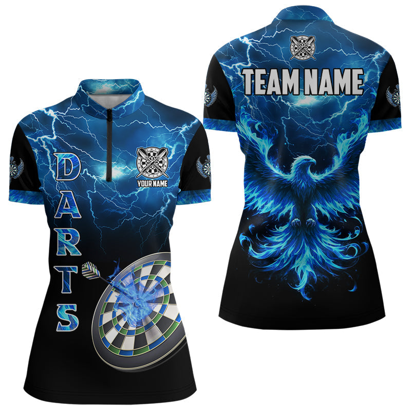 Personalized Lightning Thunder Custom Flaming Phoenix Dart, Dart |Blue