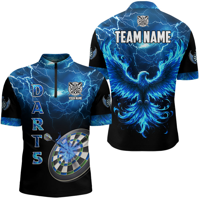 Personalized Lightning Thunder Custom Flaming Phoenix Dart, Dart |Blue