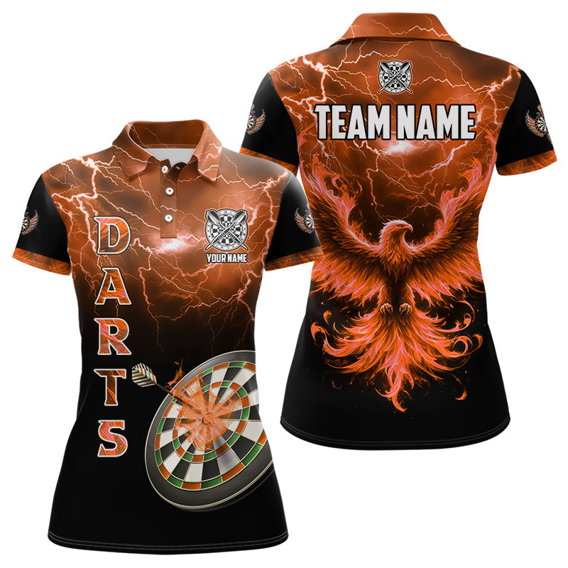 Personalized Lightning Thunder Custom Flaming Phoenix Dart, Dart |Orange