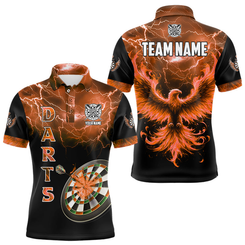 Personalized Lightning Thunder Custom Flaming Phoenix Dart, Dart |Orange
