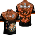 Personalized Lightning Thunder Custom Flaming Phoenix Dart, Dart |Orange