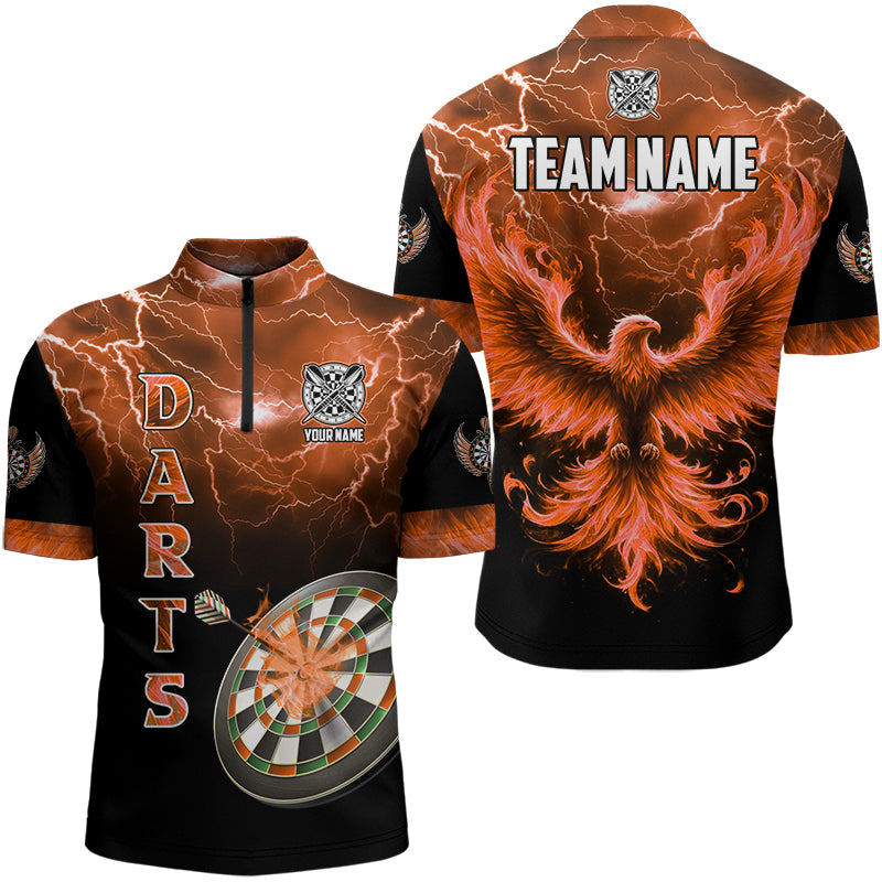 Personalized Lightning Thunder Custom Flaming Phoenix Dart, Dart |Orange