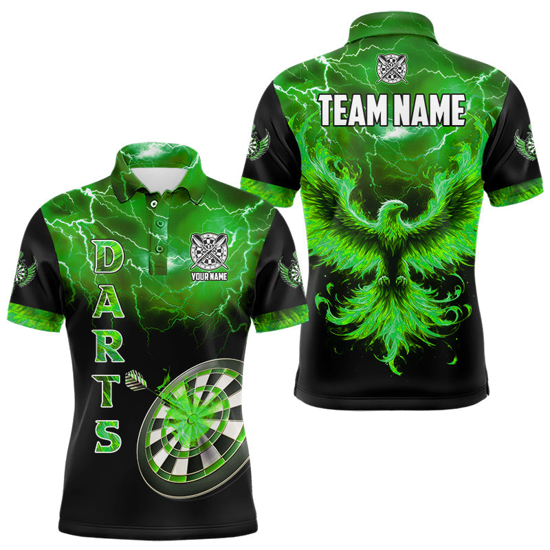 Personalized Lightning Thunder Custom Flaming Phoenix Dart, Dart |Green