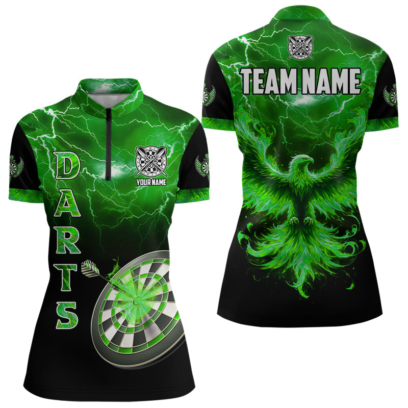 Personalized Lightning Thunder Custom Flaming Phoenix Dart, Dart |Green