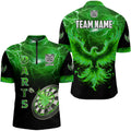 Personalized Lightning Thunder Custom Flaming Phoenix Dart, Dart |Green