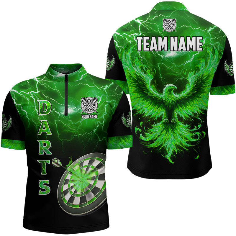 Personalized Lightning Thunder Custom Flaming Phoenix Dart, Dart |Green