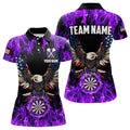 Purple Flame American Flag Eagle Custom 3D Dart, Patriotic Darts League Team