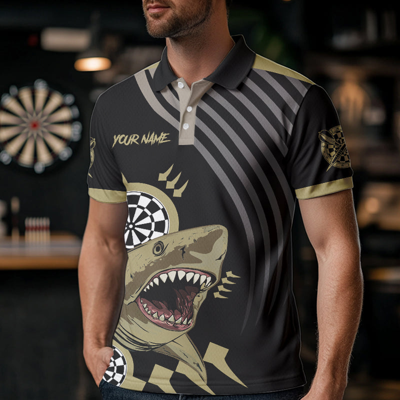 Black And Gold Funny Shark Dart Custom Dart