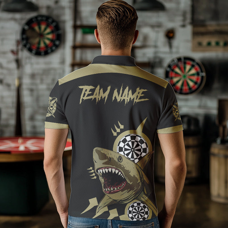 Black And Gold Funny Shark Dart Custom Dart