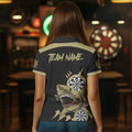 Black And Gold Funny Shark Dart Custom Dart