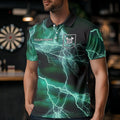 Black Turquoise Thunder Lightning Dart Custom Dart