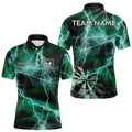 Black Turquoise Thunder Lightning Dart Custom Dart