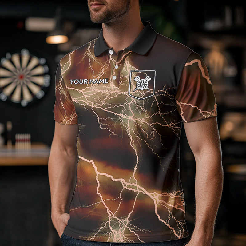 Black And Orange Thunder Lightning Dart Custom Dart
