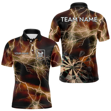 Black And Orange Thunder Lightning Dart Custom Dart