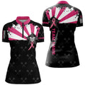 Pink Breast Cancer Awareness Grunge Darts and Quarter-Zip Custom Darts