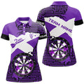 Personalized Purple Funny Crack Darts Board Men and Quarter-Zip, Darts Team