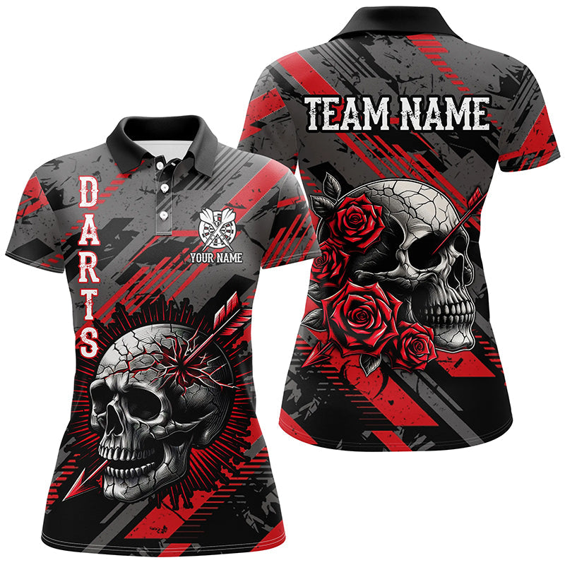 Personalized 3D All Over Print Skull And Roses Custom Darts Darts |Red