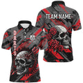 Personalized 3D All Over Print Skull And Roses Custom Darts Darts |Red