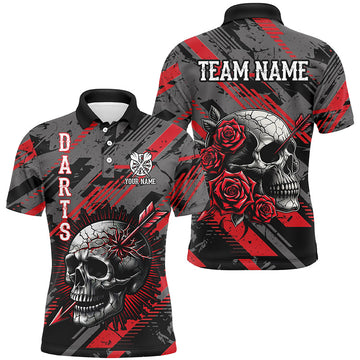 Personalized 3D All Over Print Skull And Roses Custom Darts Darts |Red