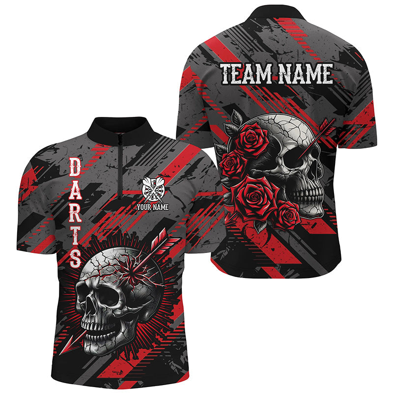 Personalized 3D All Over Print Skull And Roses Custom Darts Darts |Red