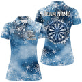 Personalized Christmas Dart Custom Blue Snowflake Pattern Dart Team