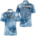 Personalized Christmas Dart Custom Blue Snowflake Pattern Dart Team