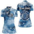 Personalized Christmas Dart Custom Blue Snowflake Pattern Dart Team