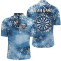 Personalized Christmas Dart Custom Blue Snowflake Pattern Dart Team