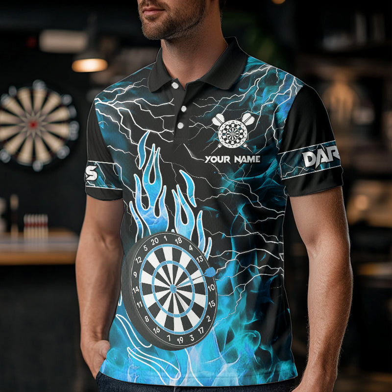 Blue Dart Board Fire Flame Custom Eagle Dart, Thunder Lightning Dart Team